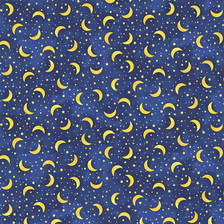 Moon &amp; Stars Microwave Bowl Cozy Potholder Fabric Sample