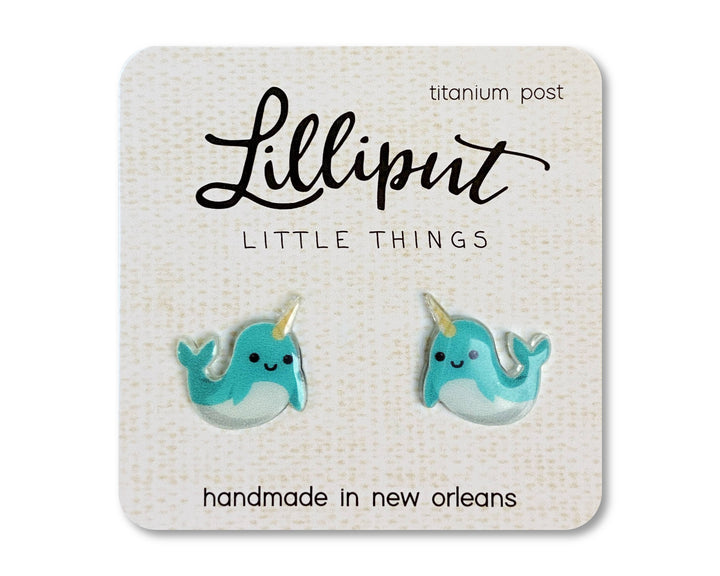 Narwhal Lilliput Earrings