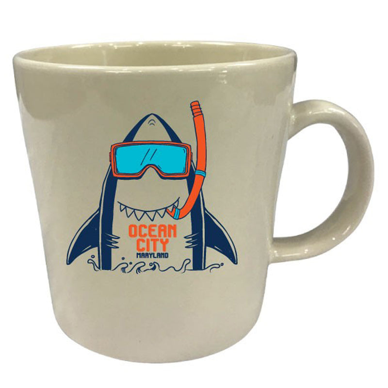 Ocean City Maryland Scuba Shark Coffee Mug