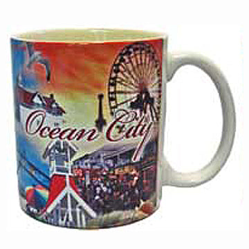 Ocean City Photo Collage Mug