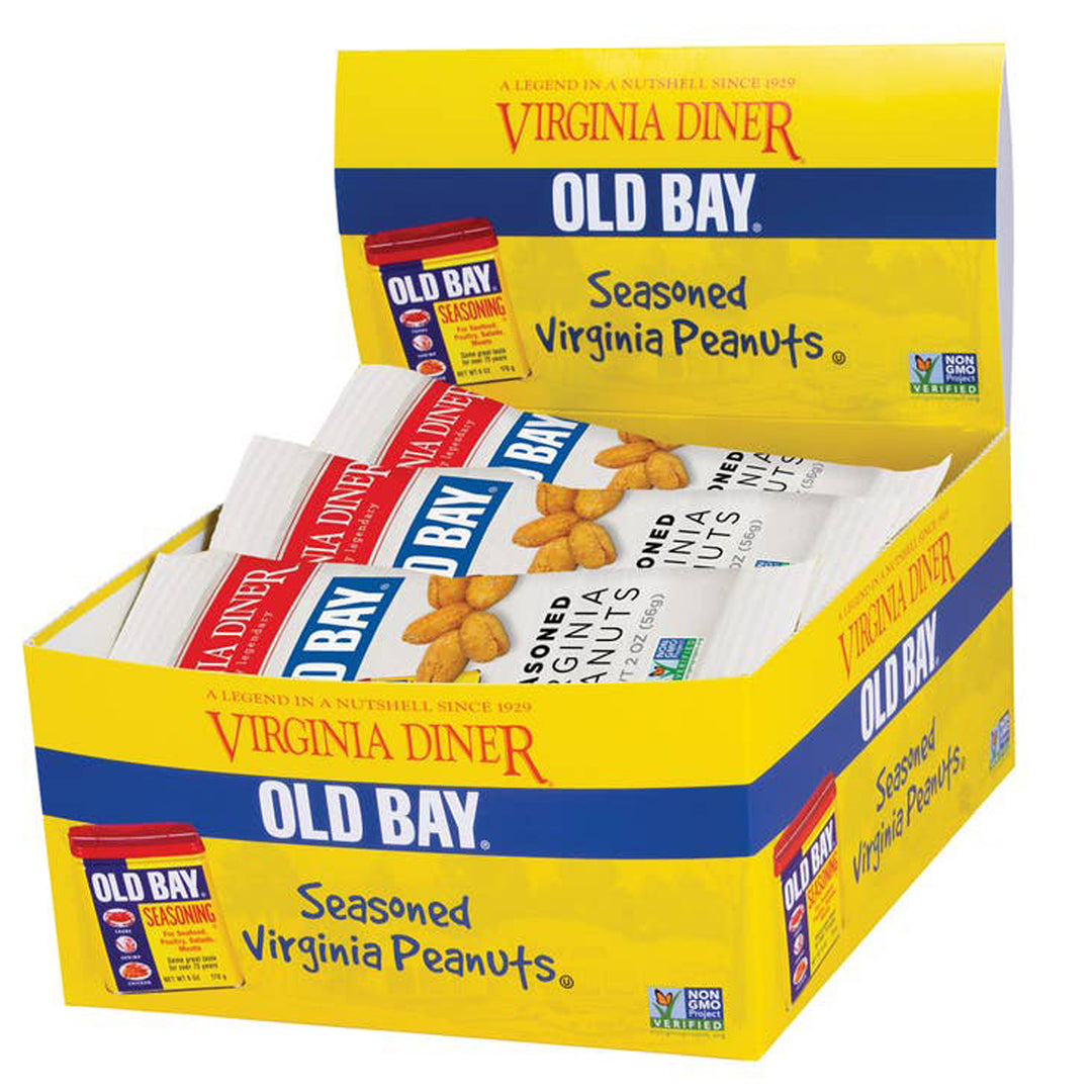 Old Bay Seasoned Peanuts 2oz. Snack Bag case