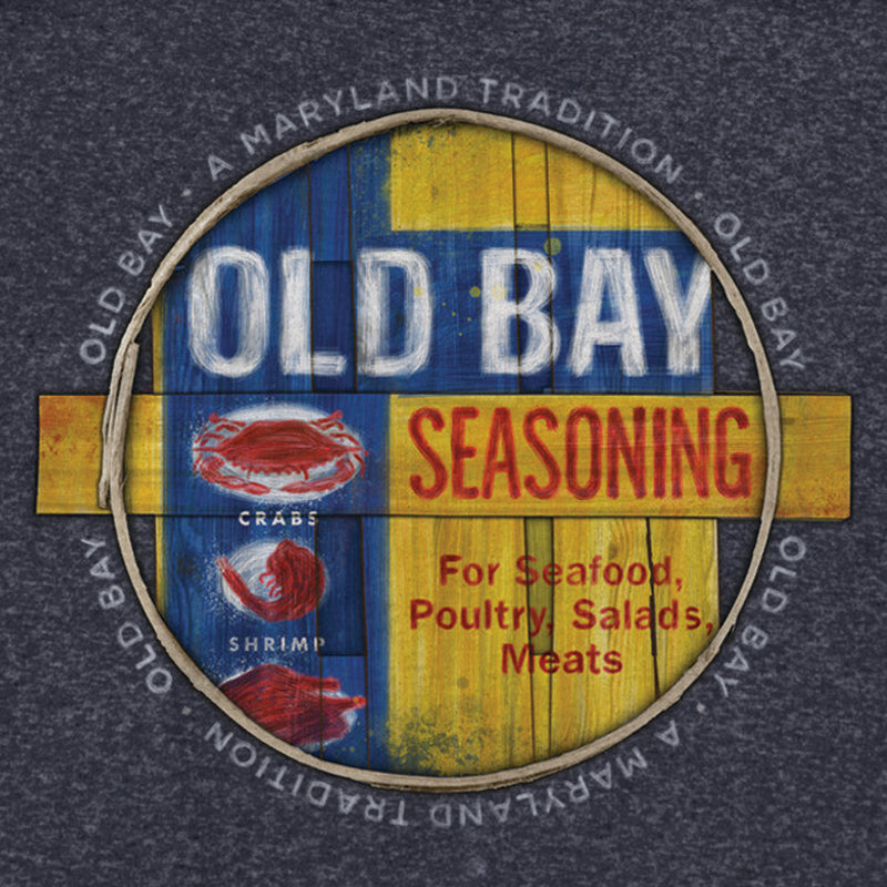 Old Bay Crab Bushel Lid T-Shirt Design Closeup