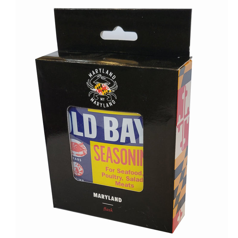 Old Bay Seasoning Can Stainless Steel Flask Box