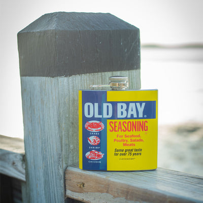 Old Bay Seasoning Can Stainless Steel Flask Scene