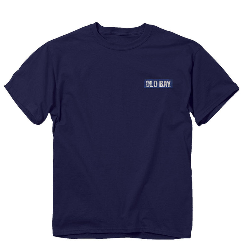 Old Bay Seasoning Grunge Label Crab T-Shirt Front