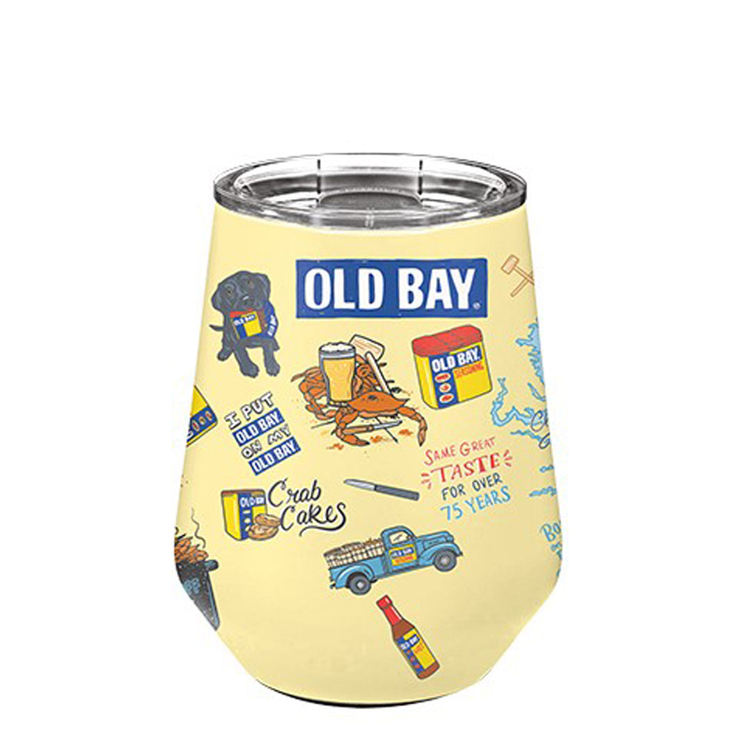 Old Bay Seasoning Icons Stainless Steel Wine Tumbler