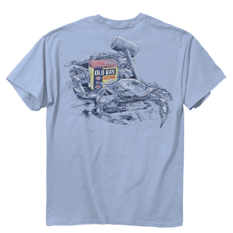 Old Bay Seasoning Crab Still Life T-Shirt Back