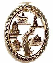 Chesapeake Bay &amp; Lighthouses Brass Ornament