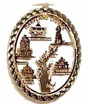 Chesapeake Bay & Lighthouses Brass Ornament