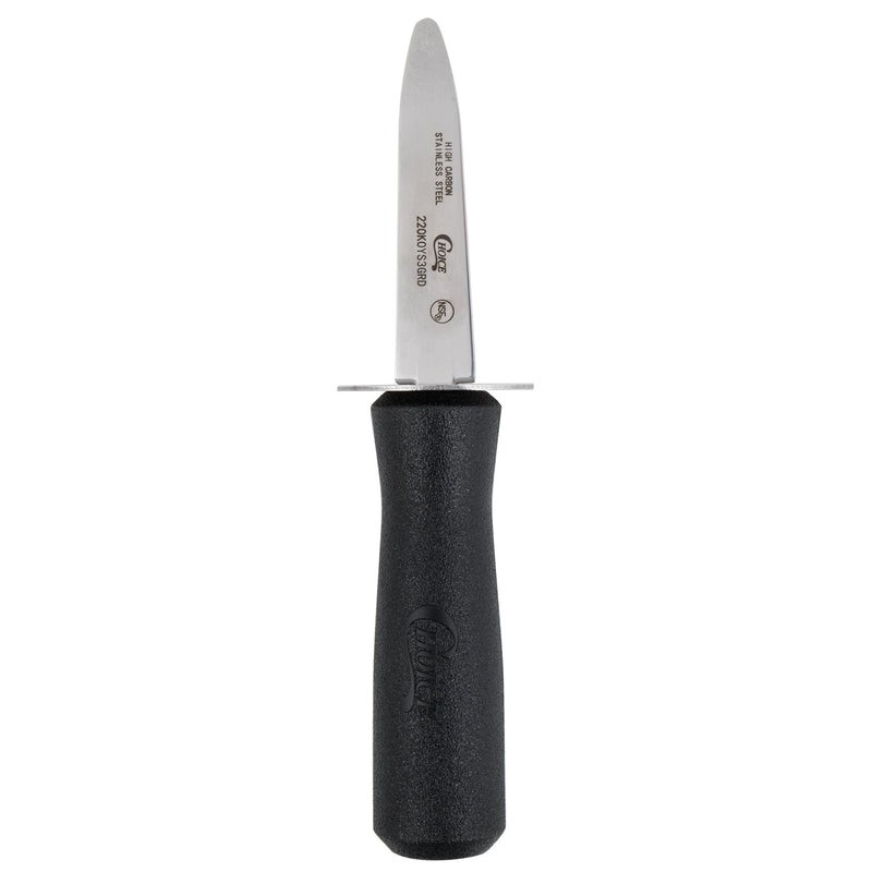 Oyster Knife w/Guard Black Handle
