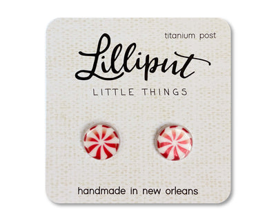 Peppermint Candy Lilliput Earrings