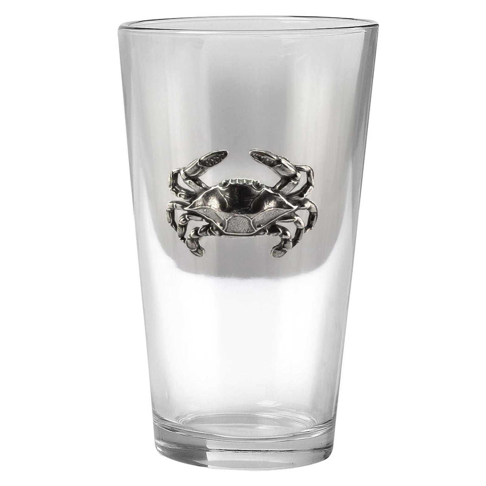 Pewter Natural Crab Tumbler / Pint Glass.