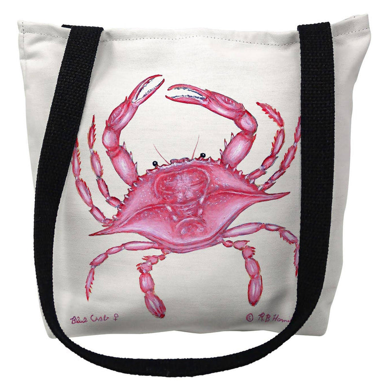 Pink Crab Tote Bag