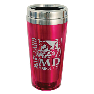 Maryland Pink Insulated Travel Mug