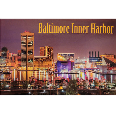 Postcard - Baltimore Inner Harbor Night