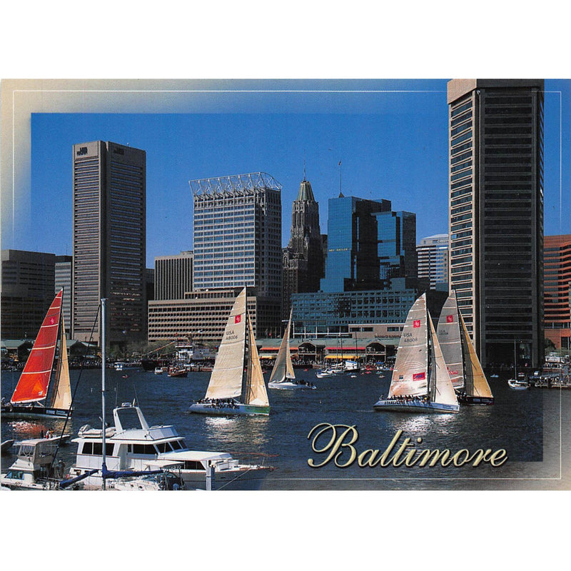 Postcard - Baltimore Sailboat Races