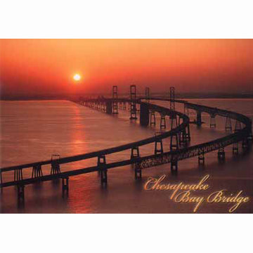 Postcard - Chesapeake Bay Bridge Sunrise