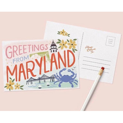 Postcard Deluxe - Greetings From Maryland