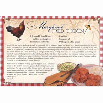 Postcard - Fried Chicken Recipe