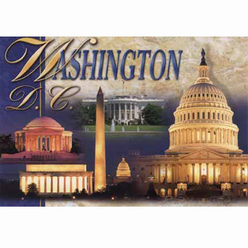 Postcard - Washington DC Landmarks Collage