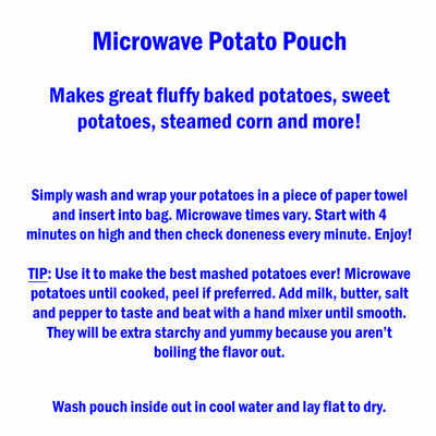 Microwave Potato Pouch Assorted Designs Instructions