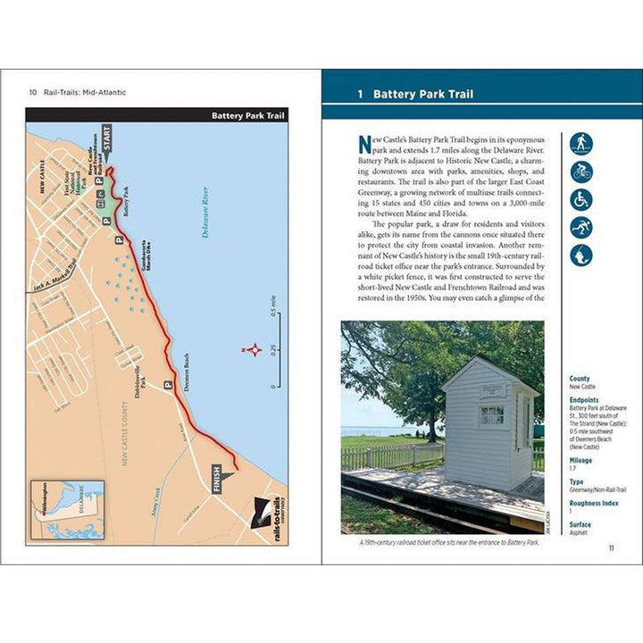 Rail-Trails Mid-Atlantic Book - Inside