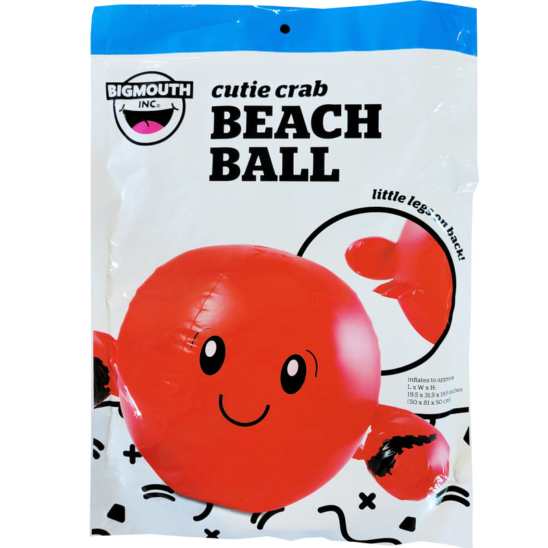 Cutie Crab 30 inch Red Beach Ball Inflatable (packaging)