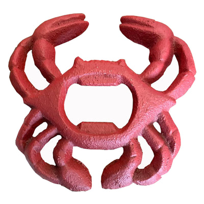 Cast Iron Bottle Opener - Crab Red