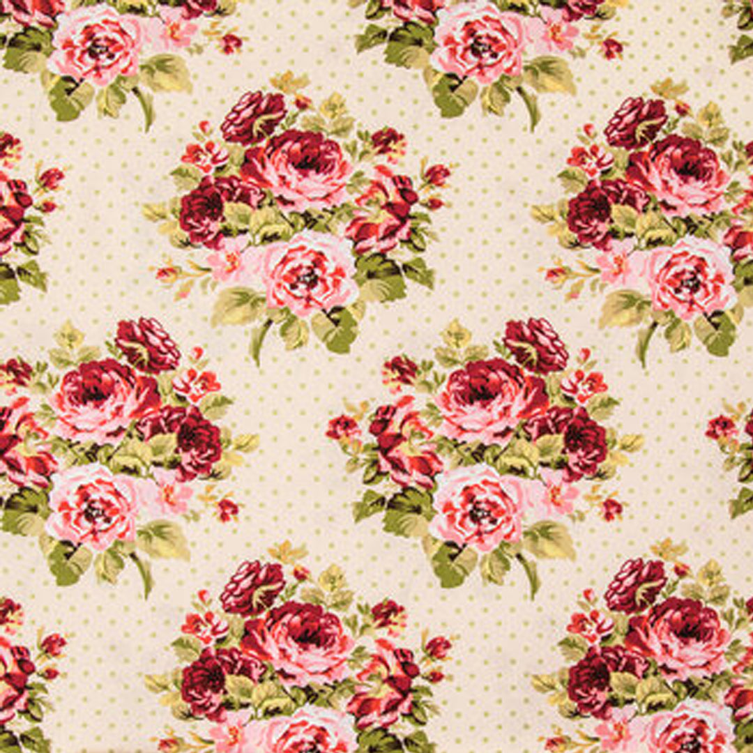 Rose Dots Fabric Swatch