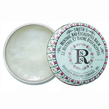 Rosebud's Menthol & Eucalyptus Balm Tin Open