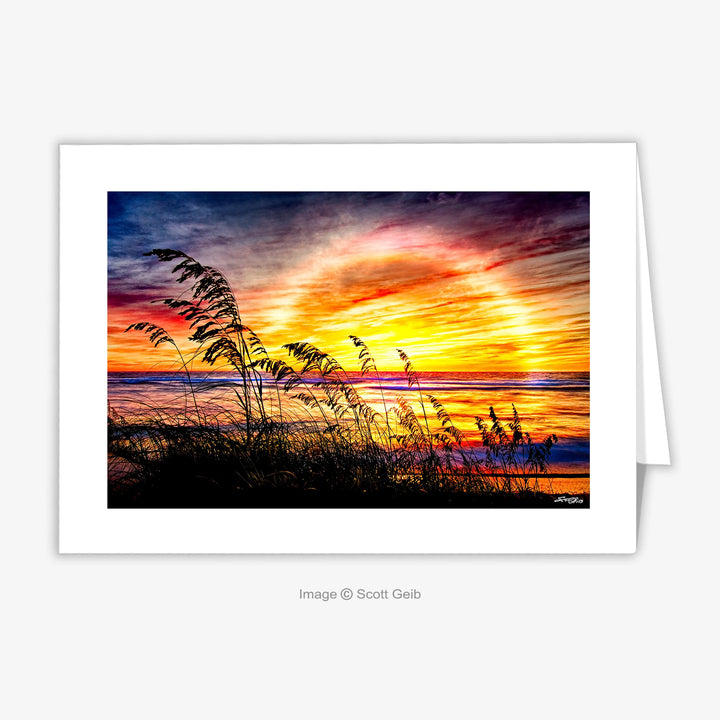 Shore Sunrise Awakening Note Card