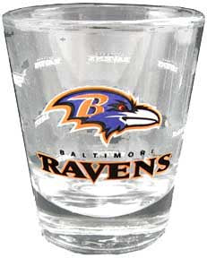Baltimore Ravens Logo Shot Glass