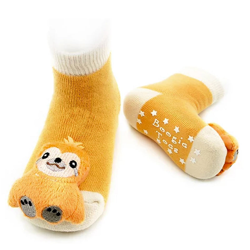 Rattle Baby Socks - Sloth