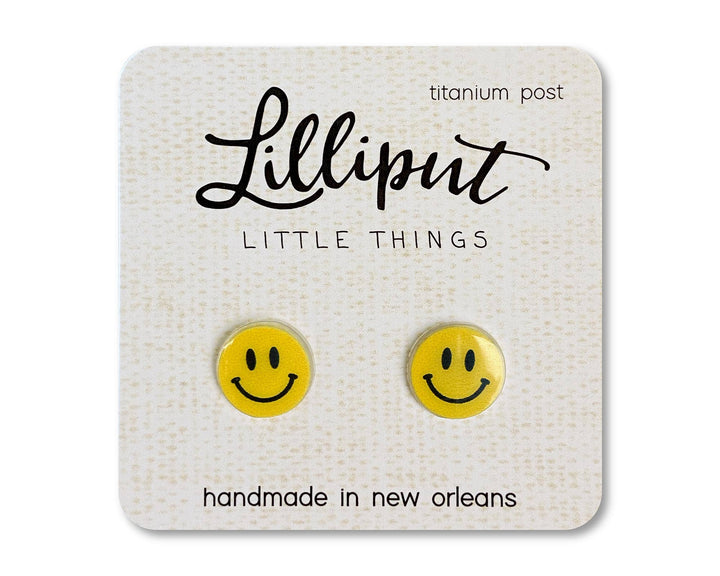 Smiley Face Lilliput Earrings