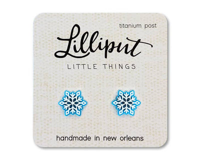 Snowflake Lilliput Post Earrings