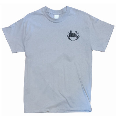 Steamed Crabs Bushel Lid T-Shirt Front
