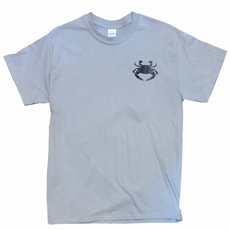 Steamed Crabs Bushel Lid T-Shirt Front