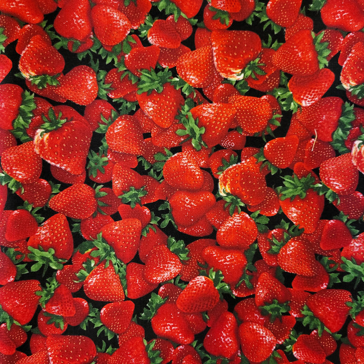 Strawberries Microwave Bowl Cozy Potholder Fabric Sample