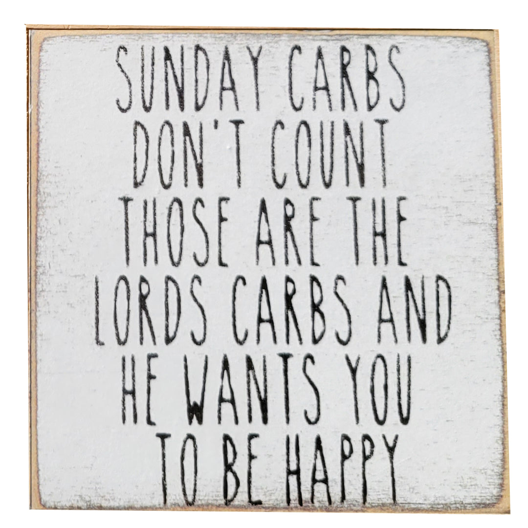 Print Block - Sunday carbs son&
