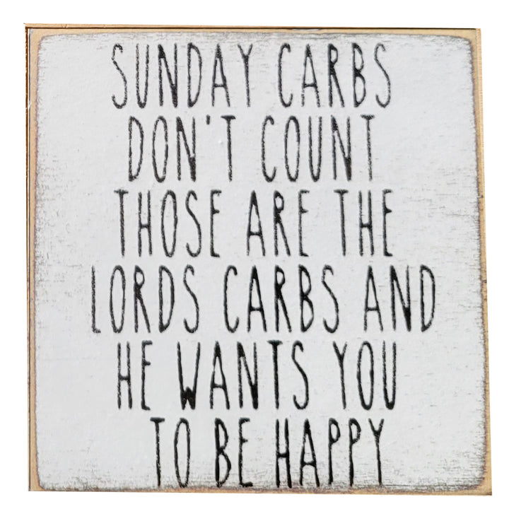 Print Block - Sunday carbs son&