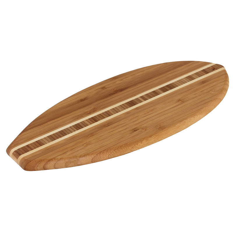 Surfboard Shaped Bamboo Cutting Board