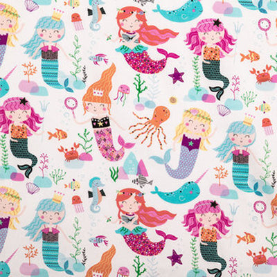 Sweet Mermaids Fabric Swatch