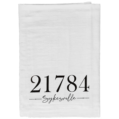 Sykesville Maryland 21784 Zip Code Towel
