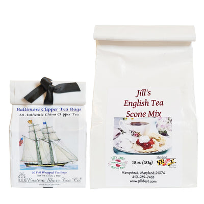 Baltimore Clipper Tea & Jill's English Tea Scone Mix Combo