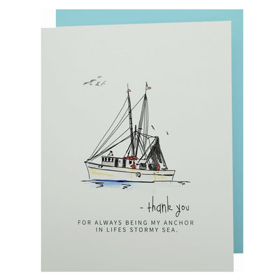 Thank You Boat Note Card