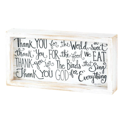 Thank You God For Everything Tabletop Sign