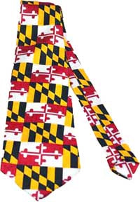 Maryland Flag Men's Tie