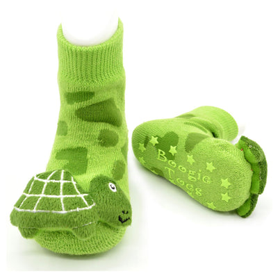 Rattle Baby Socks - Turtle