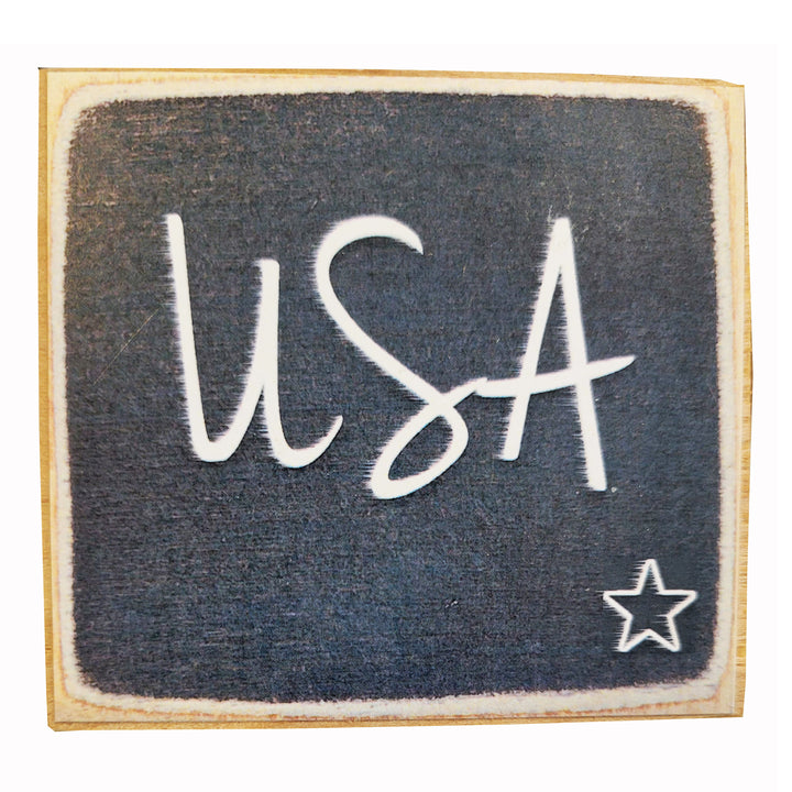 Print Block - USA Star