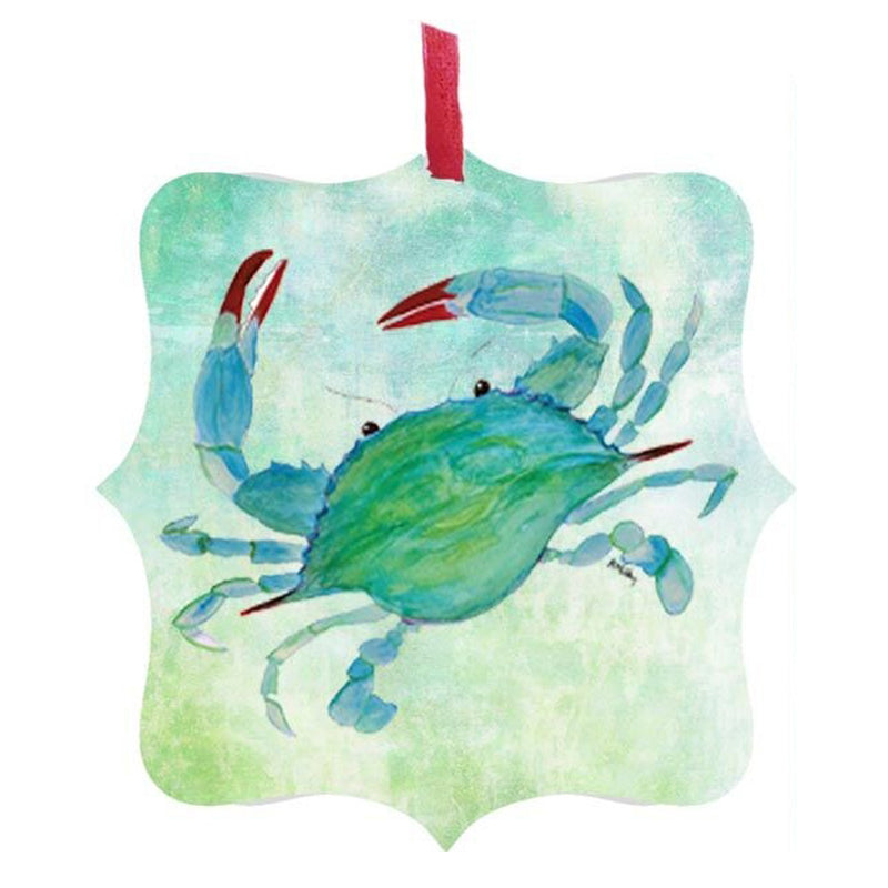 Watercolor Crab Hardboard Ornament